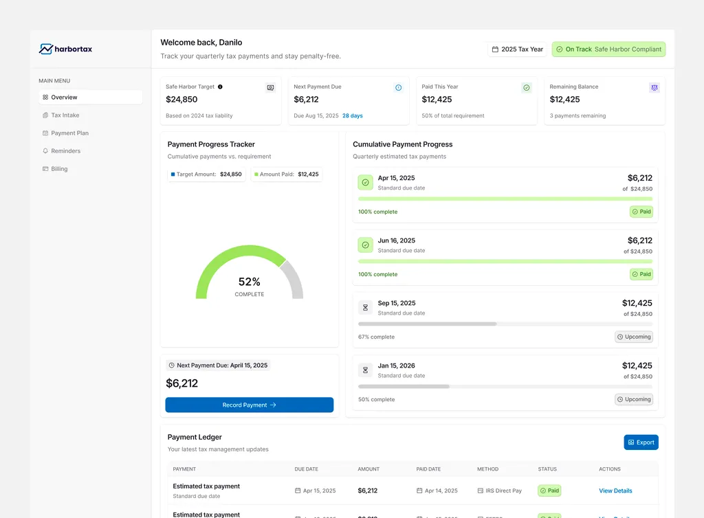 Harbortax - Tax tracking CRM